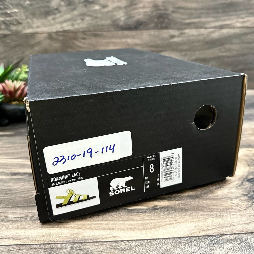 NIB Sorel Roaming Lace 8 Slingback Gladiator Flat Leather Sandals Lime Green - Picture 11 of 12